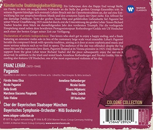 Anneliese Rothenberger - Lehár: Paganini (1977/2020)