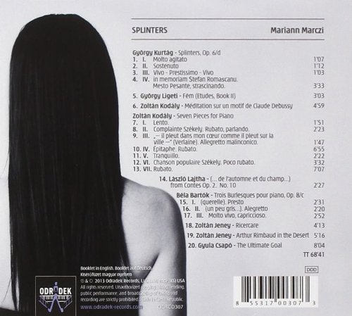 Mariann Marczi - Splinters: 20th Century Hungarian Works for Piano (Ligeti, Kurtág, Bartók, Kodály, Lajtha, Jeney, Csapó) (2013) [Hi-Res]