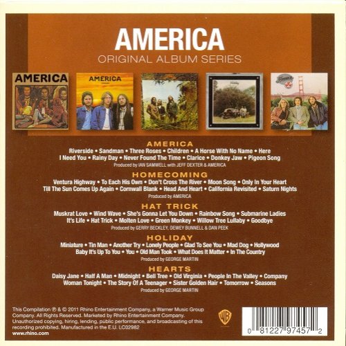 America - Original Album Series (5xCD Boxset) [2012] CD-Rip