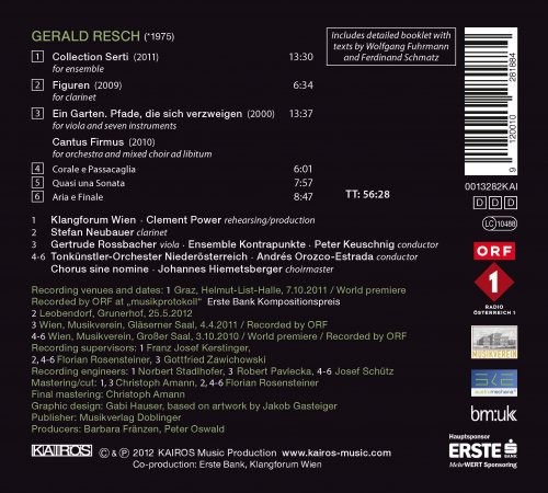 Various Artists - Gerald Resch: Collection Serti, Figuren, Ein Garten. Pfade, die sich verzweigen & Cantus firmus (2012/2020)