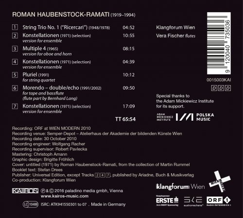 Various Artists - Haubenstock-Ramati: Konstellationen, String Trio, Multiple 4, Pluriel & Morendo (2016/2020)