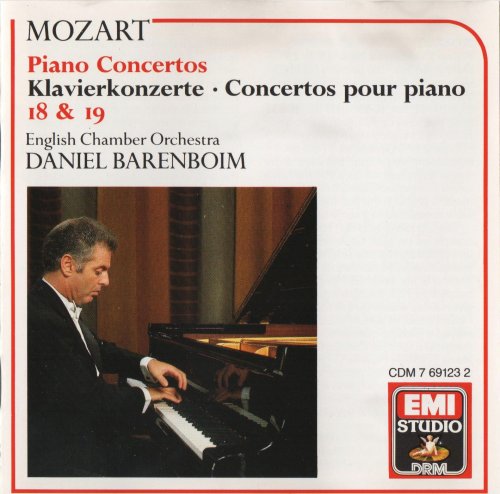 Daniel Barenboim - Mozart: Piano Concertos No.18 & 19 (1973) [1988]
