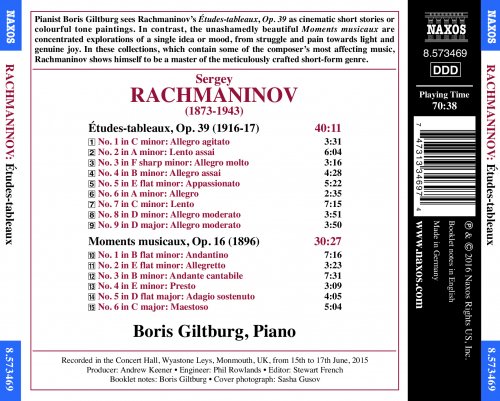 Boris Giltburg - Rachmaninov: Etudes-Tableaux & Moments Musicaux (2016) [Hi-Res]