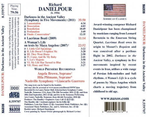 Nashville Symphony Orchestra, Giancarlo Guerrero - Danielpour: Darkness in the Ancient Valley, Lacrimae Beati & A Woman's Life (2013) [Hi-Res]