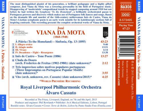 Royal Liverpool Philharmonic Orchestra, Alvaro Cassuto - Jose Viana da Mota: Complete Orchestral Works (2015) [Hi-Res]