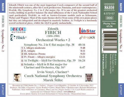 Irvin Venyš, Czech National Symphony Orchestra, Marek Štilec - Fibich: Symphony No. 2 - At Twilight - Idyll (2014) [Hi-Res]