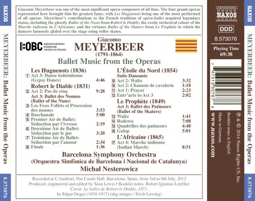 Barcelona Symphony Orchestra, Michał Nesterowicz - Meyerbeer: Ballet Music from the Operas (2014) [Hi-Res]