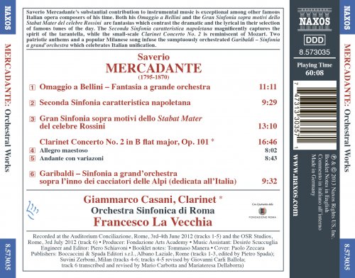 Giammarco Casani, Orchestra Sinfonica di Roma, Francesco La Vecchia - Mercadante: Gran Sinfonia sopra motivi dello Stabat Mater del celebre Rossini (2013) [Hi-Res]