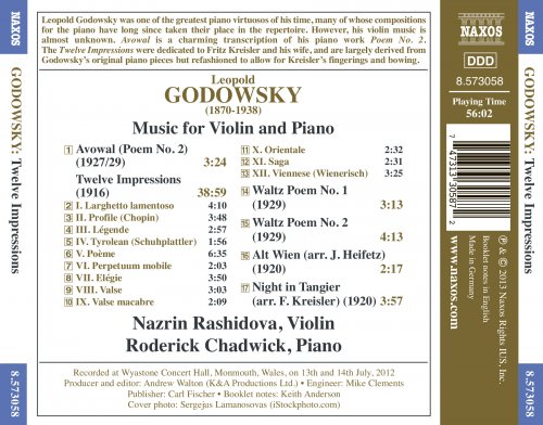 Nazrin Rashidova, Roderick Chadwick - Godowsky: 12 Impressions (2013) [Hi-Res]