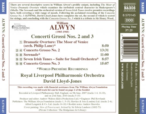 Royal Liverpool Philharmonic Orchestra, David Lloyd-Jones - Alwyn: Concerti Grossi Nos. 2 and 3 (2011) [Hi-Res]