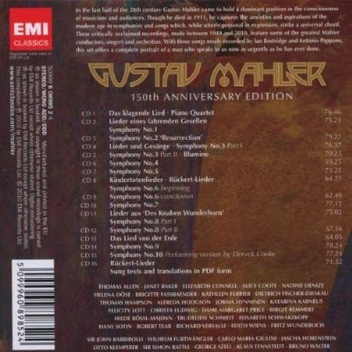 Gustav Mahler - The Complete Works (150th Anniversary Edition) (16CD) (2010)