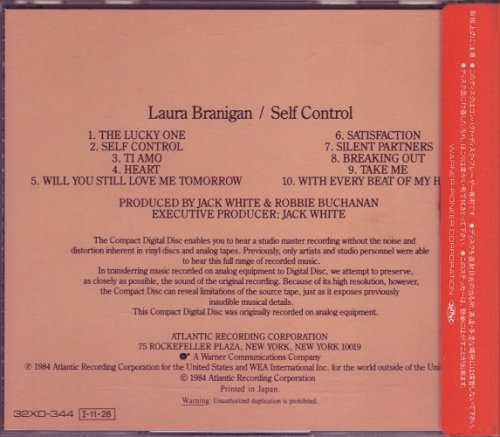 Laura Branigan - Self Control (1984) [1985] CD-Rip