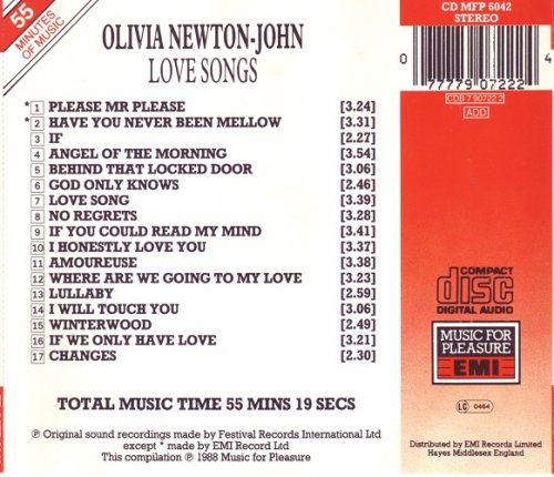 Olivia Newton-John - Love Songs (1988) CD-Rip