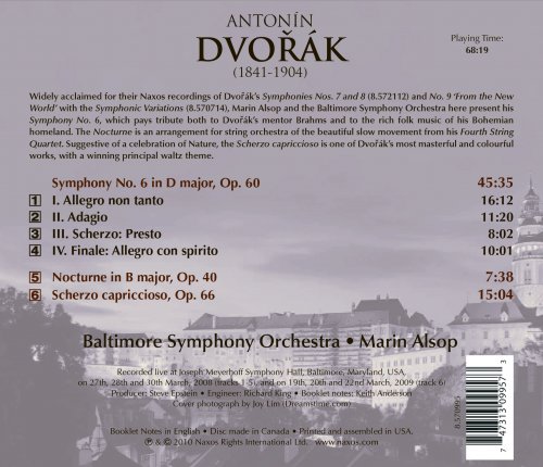 Baltimore Symphony Orchestra, Marin Alsop - Dvorak: Symphony No. 6 (2010) [Hi-Res]