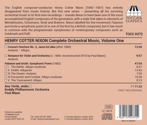 Kodály Philharmonic Orchestra feat. Paul Mann - Nixon: Complete Orchestral Music, Vol. 3 (2020) [Hi-Res]