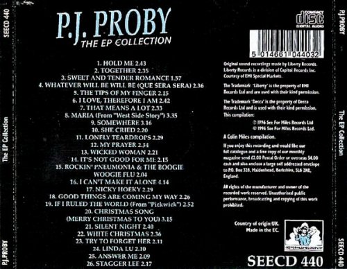 P.J. Proby - The EP Collection (1996)
