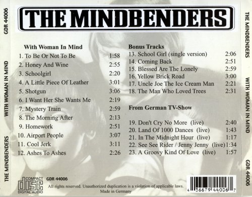 The Mindbenders - With Woman In Mind (2001)