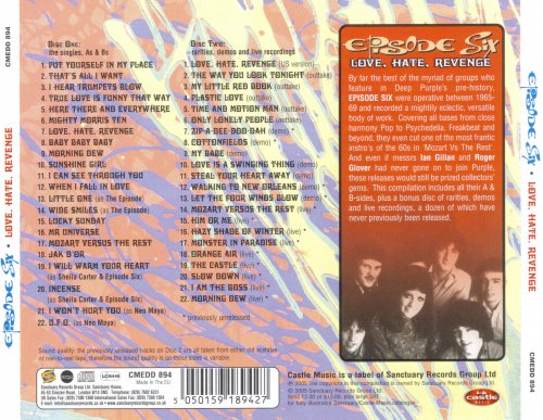 Episode Six - Love, Hate, Revenge (Deep Purple, Gillan, Glover related)(2005)
