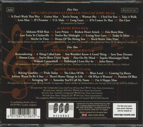 Jerry Reed - The Unbelievable Guitar And Voice Of Jerry Reed / Nashville Underground / Alabama Wild Man / Better Things In Life (2016)