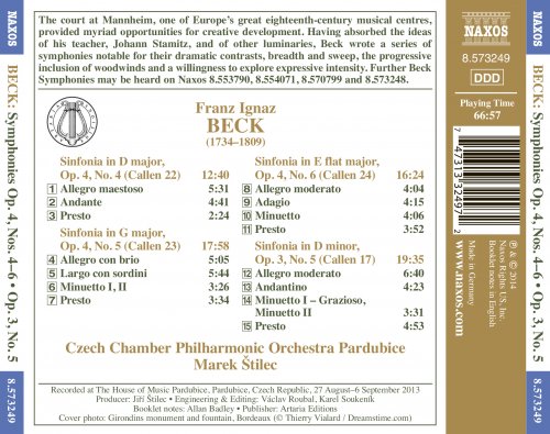 Czech Chamber Philharmonic Orchestra Pardubice, Marek Štilec - Beck: Symphonies (2014) [Hi-Res]