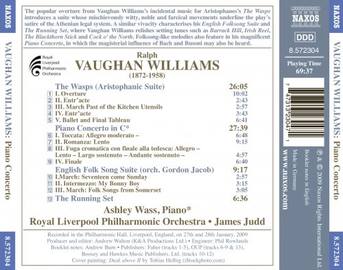 Ashley Wass, Royal Liverpool Philharmonic Orchestra, James Judd - Vaughan Williams, R.: Piano Concerto (2009) [Hi-Res]