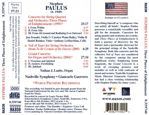 Nashville Symphony Orchestra, Giancarlo Guerrero - Paulus: Three Places of Enlightenment, Veil of Tears & Grand Concerto (2014) [Hi-Res]