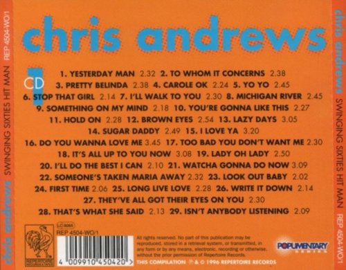 Chris Andrews - Swinging Sixties Hit Man (1996)
