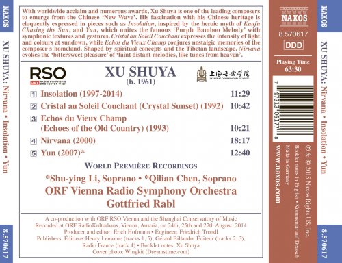Shu-Ying Li, Qilian Chen, ORF Vienna Radio Symphony Orchestra, Gottfried Rabl - Xu Shuya: Nirvana (2015) [Hi-Res]