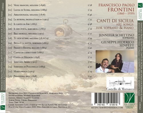 Jennifer Schittino - Giovanni Paolo Frontini: Canti di Sicilia (Art Songs for Soprano & Piano) (2020)