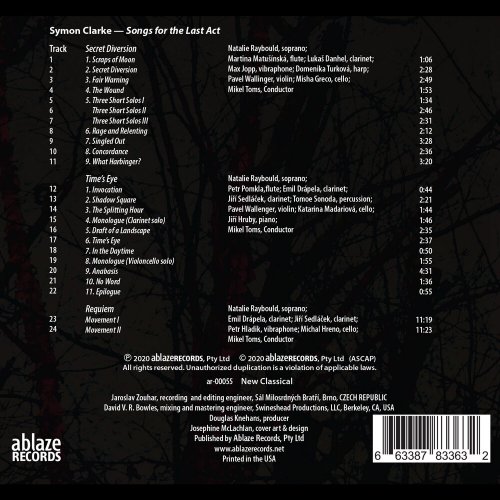 Natalie Raybould, Members of the Brno Philharmonic Orchestra & Mikel Toms - Symon Clarke: Songs for the Last Act (2020) [Hi-Res]