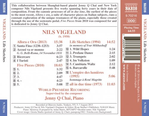 Jenny Q Chai - Life Sketches (Piano Music of Nils Vigeland) (2014) [Hi-Res]