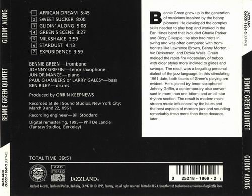 Bennie Green Quintet - Glidin' Along (1961)