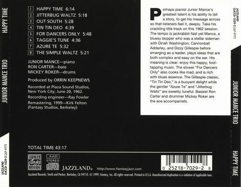 Junior Mance Trio - Happy Time (1962)