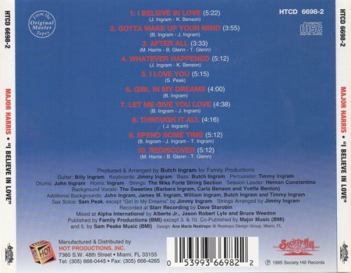 Major Harris - I Believe In Love (1984) [1995]
