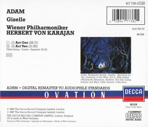 Wiener Philharmoniker, Herbert von Karajan - Adolphe Adam: Giselle (1987)