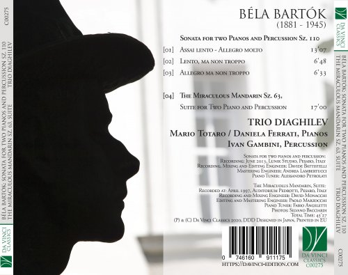 Trio Diaghilev - Béla Bartók: The Miracolous Mandarin, Sonata for Two Pianos and Percussion (2020)