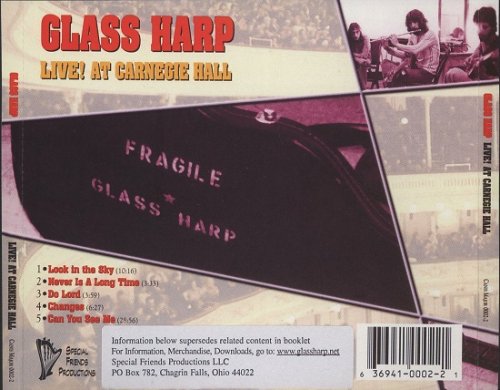 Glass Harp - Live! At Carnegie Hall (Reissue) (1971/1997)