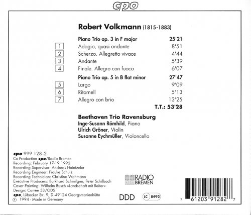 Beethoven Trio Ravensburg - Volkmann: Piano Trios (1994)