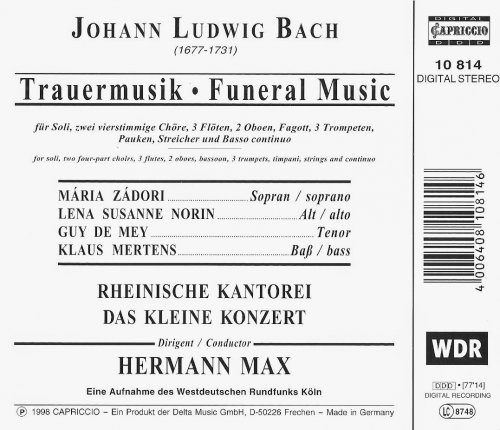 Hermann Max - Johann Ludwig Bach: Trauermusik (2000)