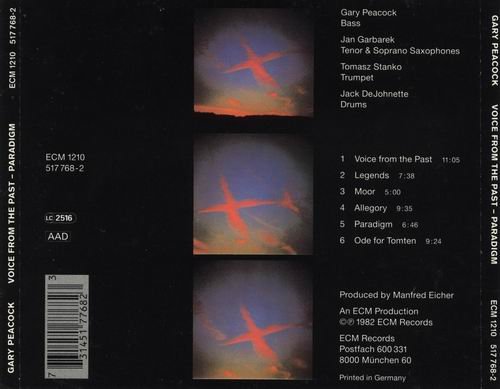 Gary Peacock - Voices From The Past:Paradigm (1982)