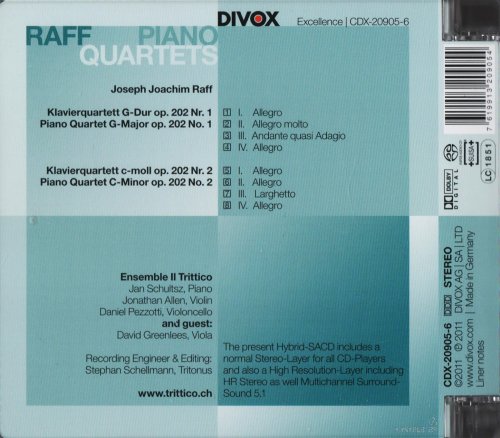 Ensemble Il Trittico - Raff: Piano Quartet (2011)