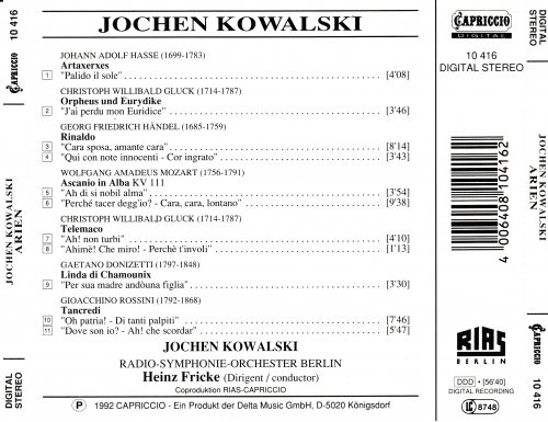 Jochen Kowalski - Hasse, Händel, Gluck, Mozart, Rossini, Donizetti (1992)