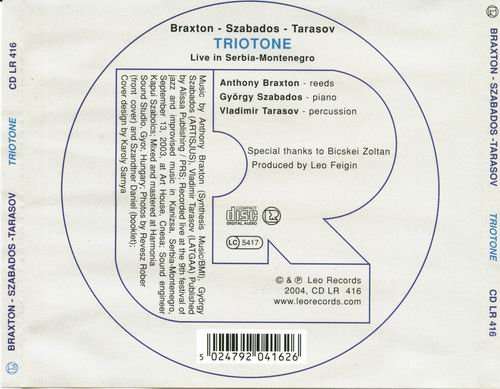 Anthony Braxton, György Szabados, Vladimir Tarasov - Triotone (2005)