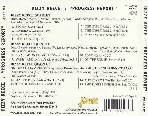 Dizzy Reece - Progress Report (2001)