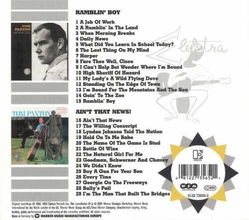 Tom Paxton - Ramblin' Boy & Ain't That News (Remastered) (1964-65/2001)