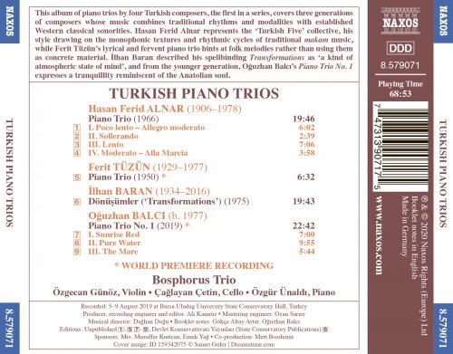 Bosphorus Trio - Turkish Piano Trios (2020) [Hi-Res]