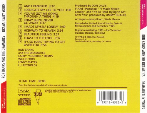 Ron Banks and The Dramatics - Dramatically Yours (1974) [1991] CD-Rip