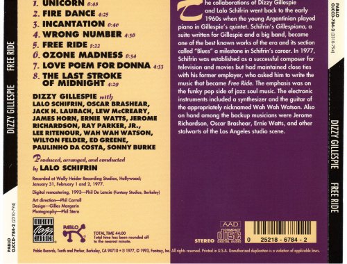 Dizzy Gillespie - Free Ride (1977) [1993]