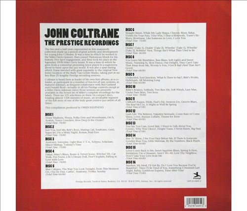 John Coltrane - The Prestige Recordings (Box Set) (1991)