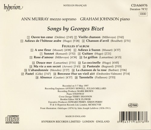 Ann Murray, Graham Johnson - Bize: Songs (1997)